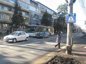 Una dintre cele mai periculoase treceri de pietoni din Suceava
