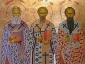 Duminică este Sărbătoarea Sfinţilor Ierarhi Vasile, Grigore şi Ioan