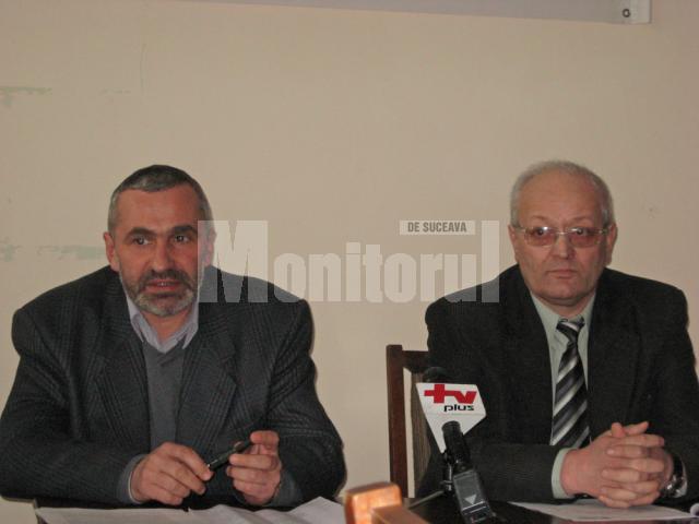 Liderii de sindicat Traian Pădureţ şi Gheorghe Şorodoc