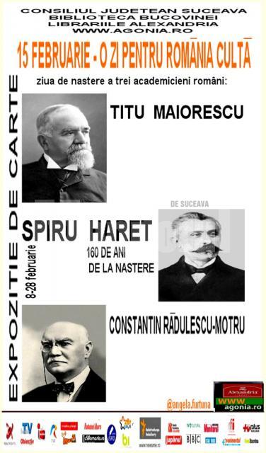 Expoziţie de carte: „15 februarie -  O zi pentru România cultă”