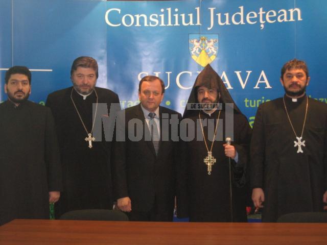Cultură şi culte: Şeful Bisericii Armene din România, întâlnire oficială cu preşedintele Gheorghe Flutur
