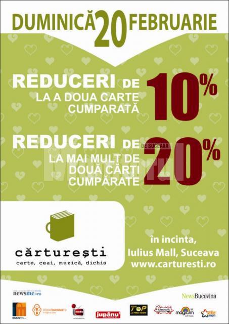 La Iulius Mall Suceava: Zi de reduceri la Librăria Cărtureşti