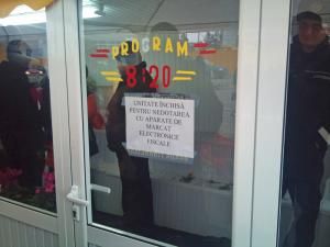 Unul dintre magazinele închise de comisarii Gărzii Financiare Suceava