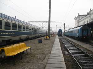 Pe durata grevei, în gara Iţcani au staţionat trei trenuri