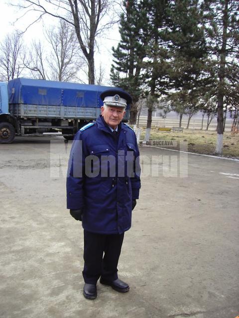 Gheorghe Andruşcă, socrul lui Traian Băsescu, unul dintre cei mai bătrâni jandarmi ai Sucevei