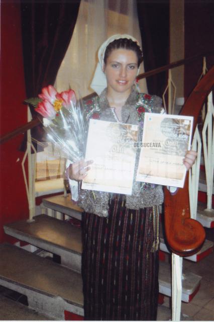 Daniela Cusnir, imediat după ce a obţinut premiul pentru autenticitatea repertoriului