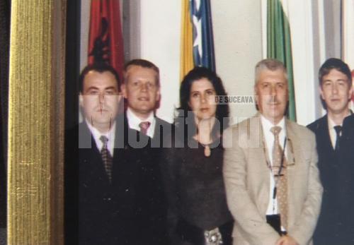 Filaret Moţco (al doilea din stânga) alături de colegi din partea ONU