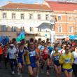 Dorneanul Cristian Prâsneac( numărul 303) a condus aproape toată cursa de semimaraton, dar a fost întrecut pe ultimii 400 de metri de un ucrainean