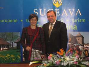 Excelenţa sa Tanya van Gool s-a întâlnit cu preşedintele Consiliului Judeţean, Gheorghe Flutur