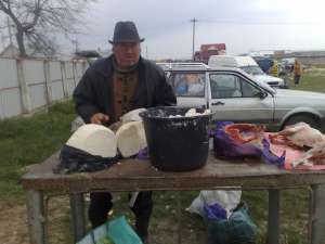 Bărbatul din Dumbraveni, prins de sanitar-veterinari