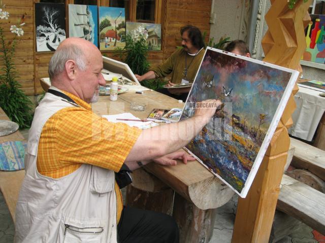Ioan Bodnar la cea de-a V-a ediţie a Taberei Internaţionale de Pictură „Bucovina - trecut, prezent şi viitor”