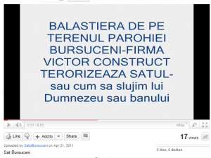 Sătenii din Bursuceni, revoltă pe YouTube împotriva preotului şi a balastierei de pe pământul bisericii