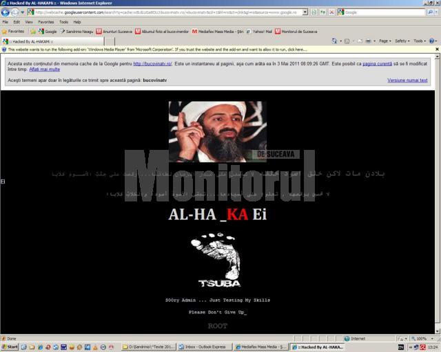 Site-ul Bucovina TV, atacat de „teroriştii” lui ben Laden