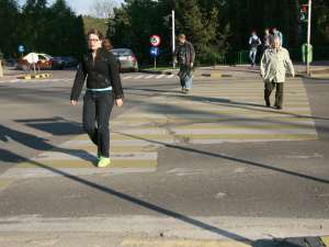 Trecerea de pietoni semaforizată care duce intrarea principală în parcul Şipote, desfiinţată