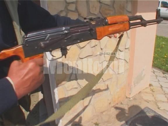 Un astfel de pistol mitralieră a fost furat din incinta cantonului silvic