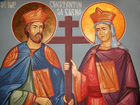 Credincioşii ortodocşi îi sărbătoresc mâine pe Sfinţii Împăraţi Constantin şi Elena