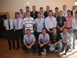 Componenţii echipei Universitatea Suceava, medaliată cu bronz în Liga Naţională