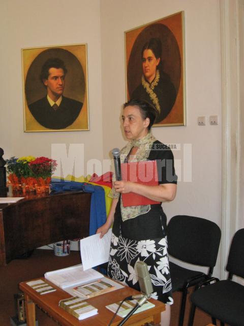Moderatorul sesiunii de comunicări, dr. Constanţa Cristescu