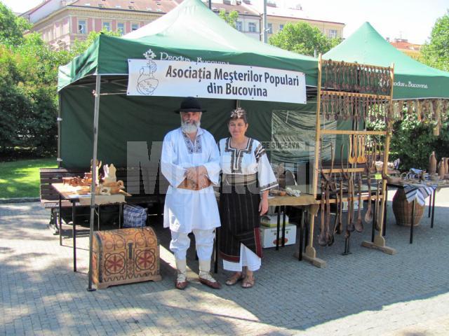 Florin şi Lăcrămioara Cramariuc la Trademak Romania de la Praga