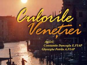 Expoziţia de fotografie „Culorile Veneţiei”