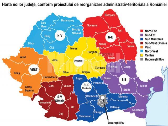 Avantajele Sucevei ca parte a unui nou judeţ pe structura Regiunii Nord-Est