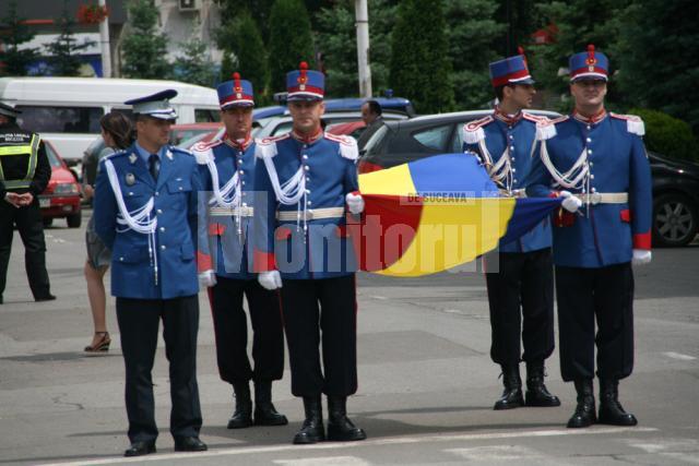 Ceremonia organizată cu prilejul „Zilei Drapelului Naţional”