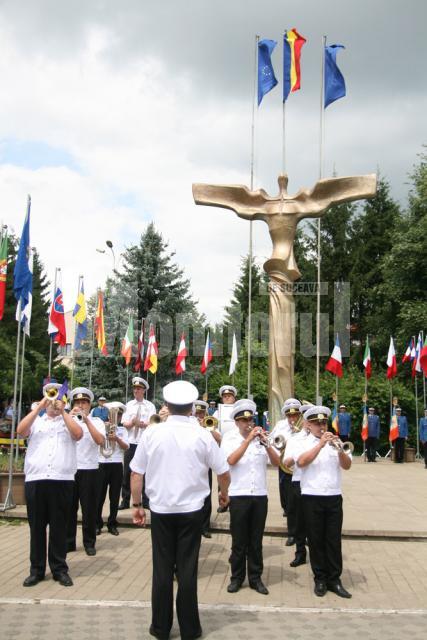 Ceremonia organizată cu prilejul „Zilei Drapelului Naţional”