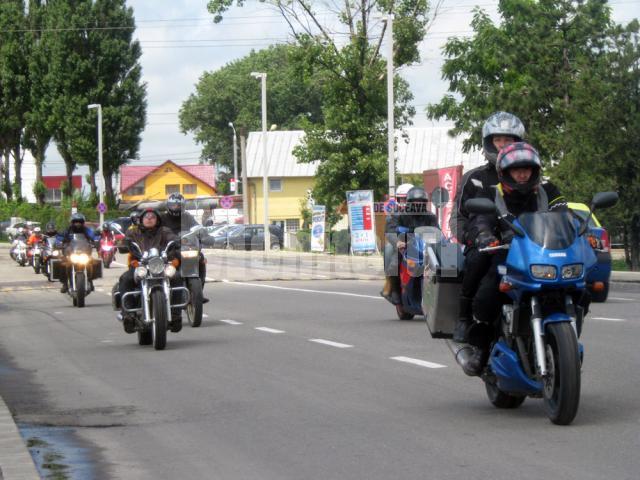 Parada motocicliştilor pe străzile Sucevei
