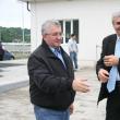 Primarul Ion Lungu şi directorul ACET, Ştefan Groza la inaugurarea staţiei de retenţie Mirăuţi