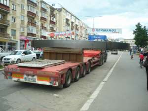 Transport agabaritic, în Fălticeni