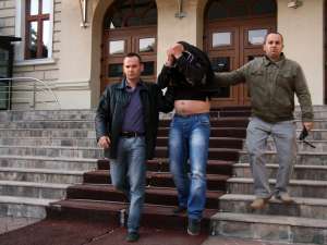 George Hodoroabă, în septembrie 2010, când a fost arestat preventiv pentru acuzaţiile de viol