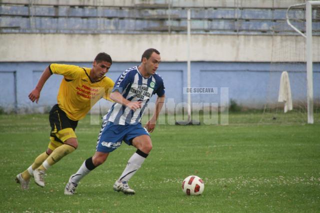 Liutec, la balon a înscris unicul gol al lui Sporting în confruntarea cu Callatis