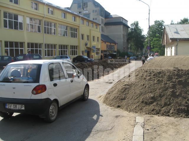 Lucrările de termoficare de lângă sediul Ambulanţei întârzie autosanitarele la solicitări