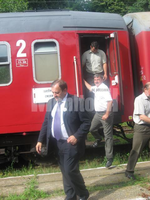 Gheorghe Flutur a parcurs o parte din traseul trenului Suceava – Cacica