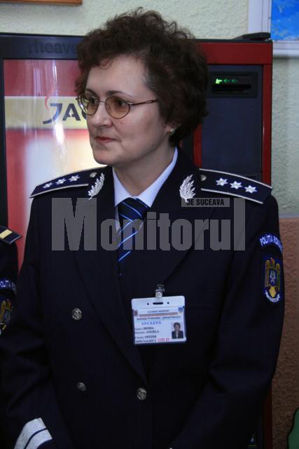 Comisarul şef de poliţie Angela Cleopatra Irimia