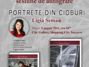 „Portrete din cioburi”, lansare de carte, la City Gallery