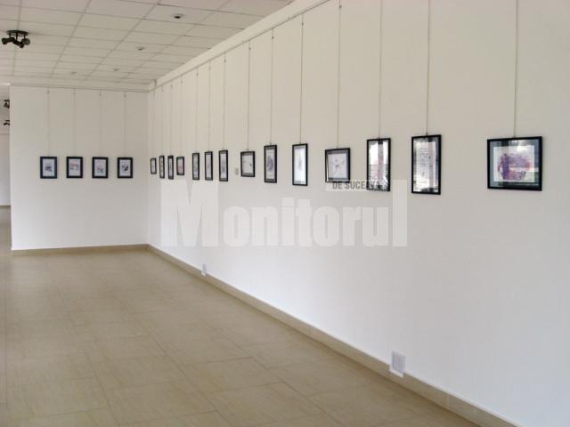 Expoziţia de caricatură a lui Doru Ghiocel Olaş de la Galeriile de Artă Ştefan Luchian din Botoşani