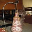 Vas ceramic cu suport din fier