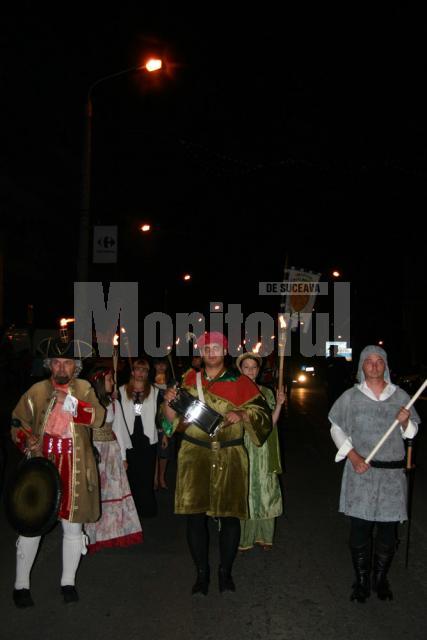 Parada cavalerilor pe străzile Sucevei