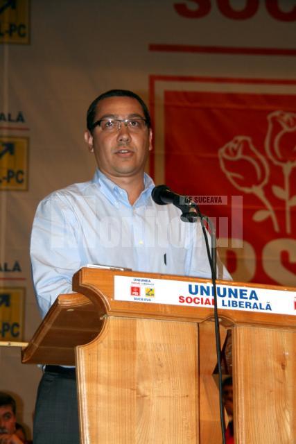 Victor Ponta: Cel mai mult vrem să câştigăm la Suceava