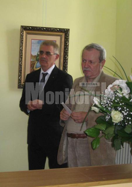Consulul General al Ucrainei la Suceava, Vasyl Boiechko, şi prof. Roman Istrati