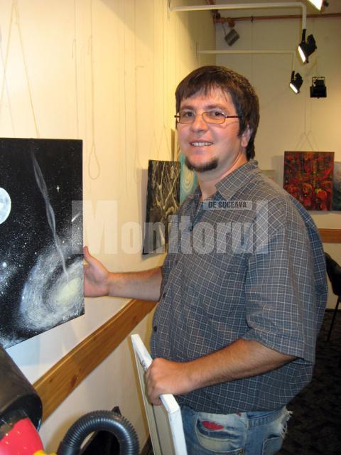 Raul Neret, artistul care  lucrează cu lumină lichidă la cel mai mare tablou din lume