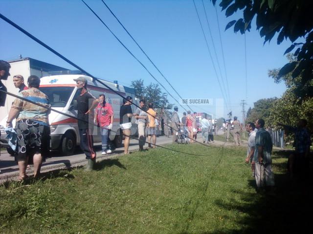 Traficul din zonă a fost blocat în jur de 15 minute