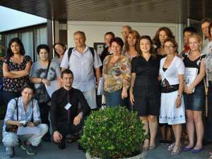 Grupul de profesori care au participat la cursuri de formare în Austria