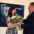 Oana-Cristina Bedrulea felicitată de primarul Marius Ursaciuc