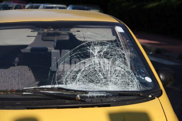 Maşina implicată în accidentul de pe strada Alexandru cel Bun
