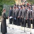 Corala Detaşamentului de Pompieri Suceava, dirijată de preotul militar al instituţiei, Ovidiu Iacob