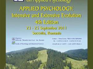 Conferinţa internaţională „Psihologia aplicată: evoluţie intensivă şi extensivă” debutează astăzi la Suceviţa