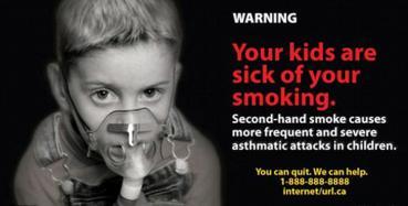 Copiii sunt afectaţi de adulţii care fumează în jurul lor