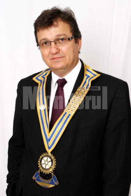 Preşedintele Clubului Rotary din Suceava, Vasile Mocanu